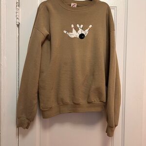 Vintage bowling embroidered sweatshirt